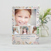 第1回聖餐フローラ |フォト招待状 招待状 (スタンド正面)