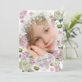 第1回聖餐フローラ |フォト招待状 招待状 (スタンド正面)