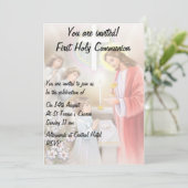 第1回聖餐会，確認女の子の招待 招待状 (スタンド正面)