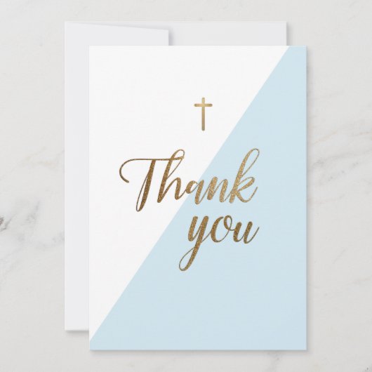 第1回聖餐式に感謝の意モダンを表す青少年 サンキューカード (正面)