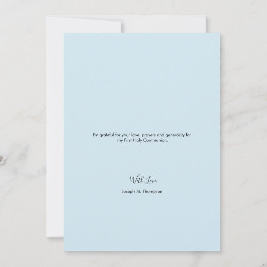 第1回聖餐式に感謝の意モダンを表す青少年 サンキューカード