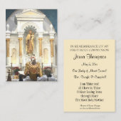 第1回聖餐式山·カルメル·コリティカル- 名刺 (正面/裏面)