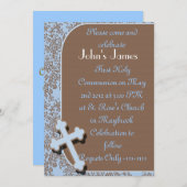 第1回聖餐式招待状テンプレート 招待状 (正面/裏面)