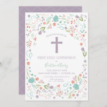 第1回聖餐式招待状,カスタマイズフローラ