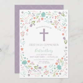 第1回聖餐式招待状,カスタマイズフローラ 招待状