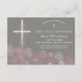 第1回聖餐式招待状（十字付き）、デイジー 招待状