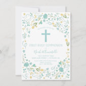 第1回聖餐式招待状-少年と少女 招待状 (正面)
