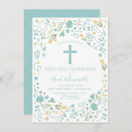 第1回聖餐式招待状-少年と少女 招待状