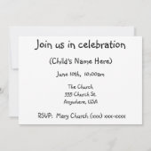 第1回聖餐式招待状 招待状 (裏面)