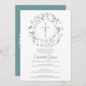 第1回聖餐式緑の銀十字架 招待状 (正面/裏面)