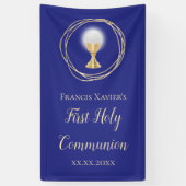 第1回聖餐式青い旗 横断幕 (縦)