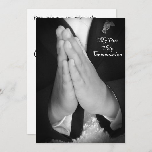 第1回聖餐式6 招待状 (正面/裏面)