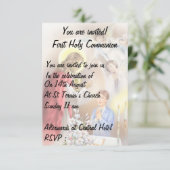 第1回聖餐式，確認の少年 招待状 (スタンド正面)