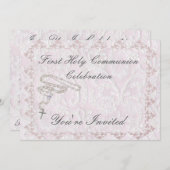 第1回聖餐招待状(少女) 招待状 (正面/裏面)