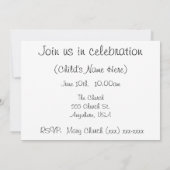 第1回聖餐招待状（少女） 招待状 (裏面)