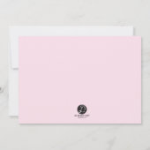 第1回聖餐用ピンク·ホワイト·金ゴールド 招待状 (裏面)