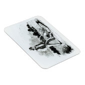 第1回芝刈り機(版木、銅版、版画)(写真はB/W) マグネット (右側)