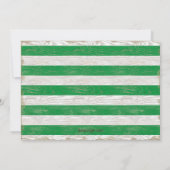 第1回誕生日スポーツフットボールグ素朴リーン写真  招待状 (裏面)