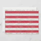 第1回誕生日スポーツフットボー素朴ルレッド写真 招待状 (裏面)