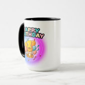 第1回誕生日タイガー子供の誕生日パーティー マグカップ (正面左)