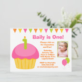 第1回誕生日パーティの招待状 招待状 (スタンド正面)