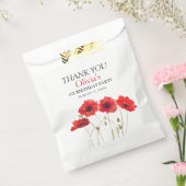 第1回誕生日パーティーポピー赤ちゃん女の子 フェイバーバッグ (封をした状態)