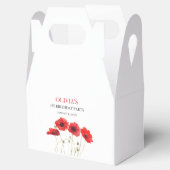 第1回誕生日パーティーポピー赤ちゃん女の子 フェイバーボックス (オープン)