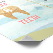 第1回誕生日マーメイドマイルストーンポスター ポスター (角)