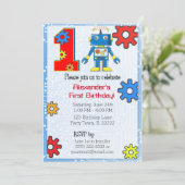 第1回誕生日ロボットカスタム 招待状 (スタンド正面)