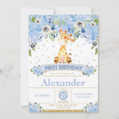 第1回誕生日招待状、キリン·ブルーフローラ 招待状 (正面)