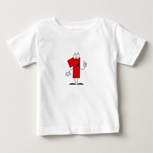 第1回誕生日Tシャツとギフト ベビーTシャツ (正面)