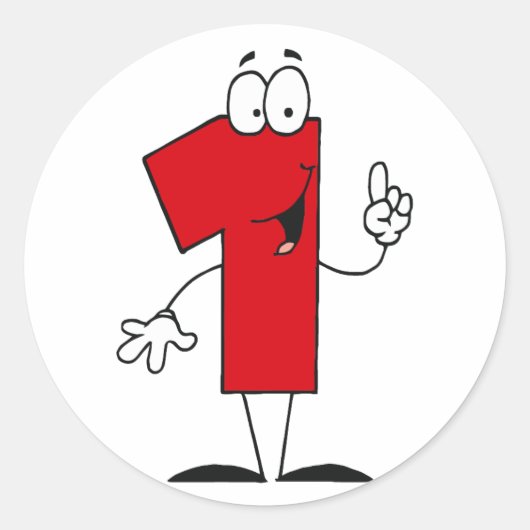 第1回誕生日Tシャツとギフト ラウンドシール (正面)