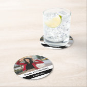 第1回5日10日15日20日30日40歳の誕生日パーティー ラウンドペーパーコースター (インサイチュ)