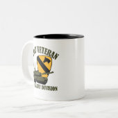 第1回Cav陸軍獣医 – M1タンク ツートーンマグカップ (正面左)