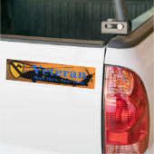 第1回CAV DIV騎兵ディビジョン退役軍人 バンパーステッカー (トラック上)