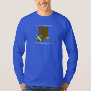 第1大隊63Dの装甲第1歩兵のワイシャツ Tシャツ