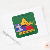 第1大隊77第ARMOR 1第ARMORステッカー スクエアシール (封筒)