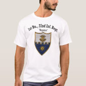 第1大隊、第22歩兵 Tシャツ (正面)