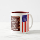 第1大隊 – 第75レンジャー連隊 – ビクトリーマグ ツートーンマグカップ (正面右)