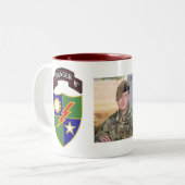 第1大隊-第75レーンジャー連隊-写真のマグ ツートーンマグカップ (正面左)