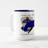 第1大隊(ABN)第501歩兵マグ ツートーンマグカップ (正面左)