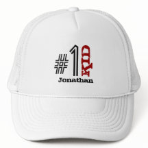 第1子供の名前をカスタムするの赤い白黒V03