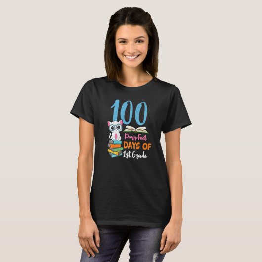 第1学年100日猫子猫100日O Tシャツ (正面フル)