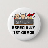 第1小学校はクールです 缶バッジ (正面)