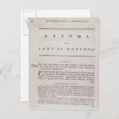 第1巻の公理または運動法則 ポストカード (正面/裏面)