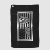 第1師団イラク退役軍人 ゴルフタオル (正面)