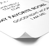 第1年のミニマル誕生日マイルストーン ポスター (角)