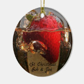 第1年の結婚 セラミックオーナメント (左)