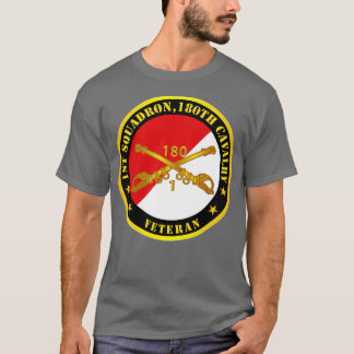第1戦隊180騎兵支部退役軍人レッド・ホイット Tシャツ
