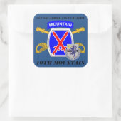 第1戦隊71騎兵第10回山シール スクエアシール (バッグ)